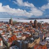 Stralsund - Altstadt im Schnee