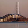 Pylon bei Sonnenaufgang