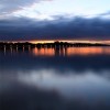 Strelasund bei Sonnenuntergang