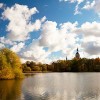 St.Marien und Knieperteich im Herbst