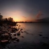 Sonnenuntergang �ber Stralsund