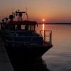 Boot vor Sonnenaufgang